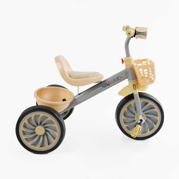 Велосипед 3-х колісний BS-35761 "Best Trike" колеса EVA переднє 12", заднє 10", сталева рама, УКР. ОЗВУЧУВАННЯ, світло, 2 кошики, в коробці
