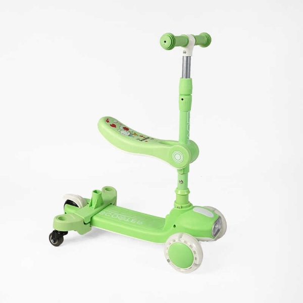 Самокат 5в1 "Skyper" BT-52309 (8) колеса PU125х40мм зі світлом, укр озвучування та підсвічування платформи,с ДОП. КОЛЕСАМИ, захисний бампер, в коробці