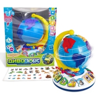 Диво-глобус 62609 (12) WToys, Українське озвучення, 7 віршів, 7 пісень, 10 казок, ноти, цифри, сортер, намистини, підсвічування, в коробці