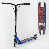 Самокат трюкових Best Scooter 50352 HIC-система, ПЕГИ, алюмінієвий диск і дека, колеса PU d-110 мм, ширина керма - 52 см, висота - 83 см, в коробці