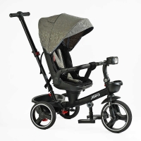 Велосипед 9155/318-82 BestTrike "Marco" поворотне сидіння, складне кермо, колеса з прогумованим PU, кошик, телескопічна ручка, фара музична