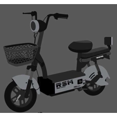 Електричний мопед Corso RSM RS-30809 (1) двигун 500W, акумулятор 48V/20Ah, в коробці