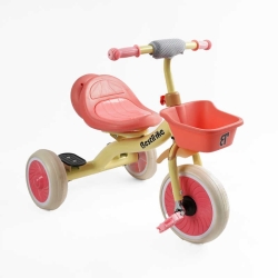 Велосипед 3-х колісний BS-41363 "Best Trike" колеса EVA переднє 10", заднє 8", сталева рама, УКР.ОЗВУЧУВАННЯ, світло, кошик, в коробці