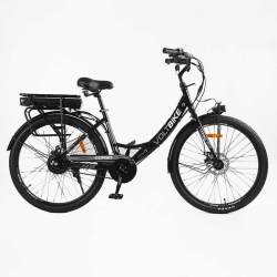 Електровелосипед Corso «VOLT BIKE» 26" дюймів TB-60174 (1) рама сталева, двигун 350W, акум. 36V10Ah, одношвидкісний, БЕЗ КОРЗИНИ, у коробці