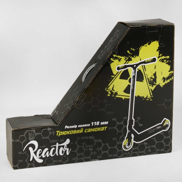 Самокат трюковий RC-22211 Best Scooter (4) Reactor HIC-система, ПЕГИ, алюмінієвий диск та дека, колеса PU, d=110 мм, ширина керма 55 см