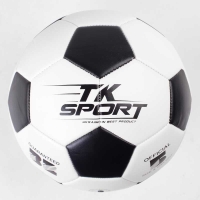 М'яч футбольний C 50478 (60) "TK Sport", 1 вид, вага 410-420 грамів, гумовий балон з ниткою, матеріал PU, розмір №5