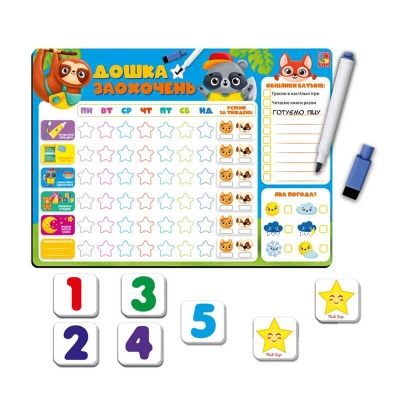гр Гра настільна "Магнітна дошка. Дошка заохочень" VT3601-24 (12) "Vladi Toys"