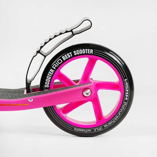 Самокат двоколісний "Best Scooter" R - 21071 (4) колеса PU 145мм, передній амортизатор, алюмінієве гальмо, в коробці
