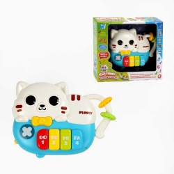 Піаніно музичне 63805 (48) WToys, Українське озвучення, 8 пісень, 8 казок, цифри, підсвічування, намистини, в коробці