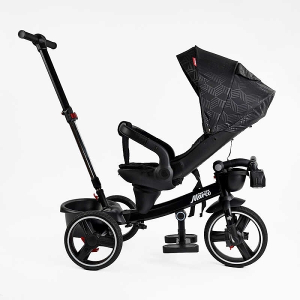 Велосипед 9155/704-15 BestTrike "Marco" поворотне сидіння, складне кермо, колеса з прогумованим PU, кошик, телескопічна ручка, фара музична