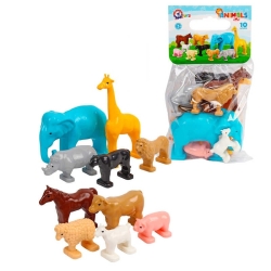 Фігурки тварин 1102 (6) "Technok Toys", 10 шт., у пакеті