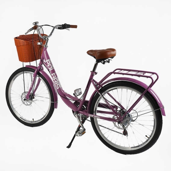 Велосипед міський Corso Polaris 26" PS-91606 + КОШИК