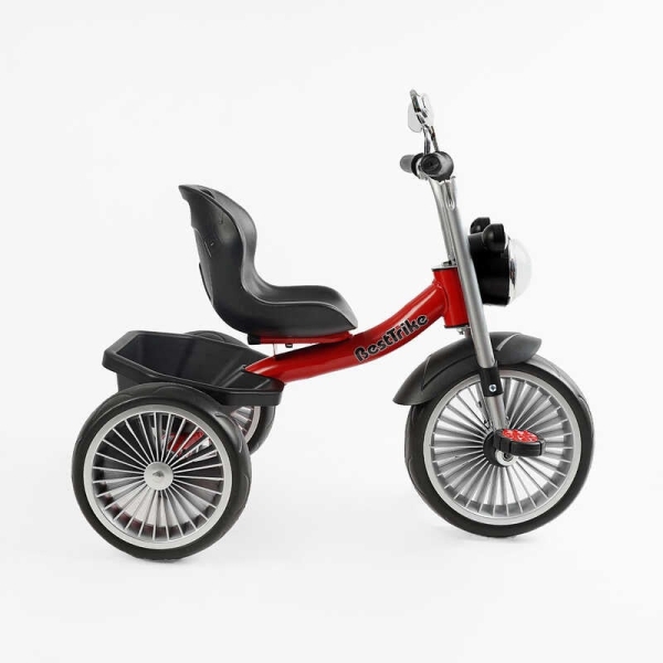 Велосипед 3-х колісний BS-69116 "Best Trike" колеса EVA переднє 10", заднє 8", сталева рама, УКР. ОЗВУЧУВАННЯ, кошик, в коробці