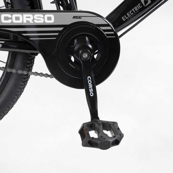 Електровелосипед Corso «VOLT BIKE» 26" дюймів TB-60174 (1) рама сталева, двигун 350W, акум. 36V10Ah, одношвидкісний, БЕЗ КОРЗИНИ, у коробці