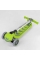 Самокат триколісний 46987 (4) Best Scooter, САЛАТОВИЙ, складне алюмінієве кермо, 4 колеса PU зі світлом, d = 12 см