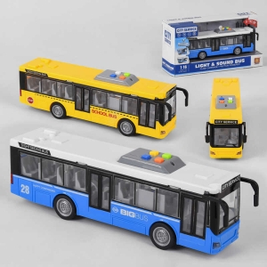 Автобус WY 910 AB (24) 2 види, світло, звук, інерція, в коробці