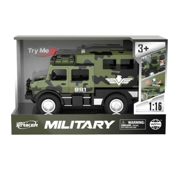 Машина WY 981 A (24) інерція, підсвічування, звуки, на батарейках, маштаб 1:16, довжина 23 см, в коробці