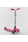 Самокат триколісний Y-00211 (4) Best Scooter, РОЖЕВИЙ, складане алюмінієве кермо, 4 колеса PU зі світлом, d = 12 см