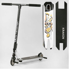 Самокат трюковий KR-82080 Best Scooter (4) "Kraken" HIC-система, ПЕГИ, алюмінієвий диск та дека, АНОДОВАНИЙ, колеса PU 110 мм, ширина керма 58 см