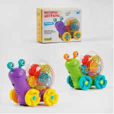 Равлик музичний 40641 (72) "WToys", ОЗВУЧУВАННЯ УКРАЇНСЬКОЮ МОВОЮ, 2 види, проєктор, шестерні, пісня, підсвічування, автоматичний рух, в коробці