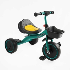 Велосипед 3-х колісний BS-47603 "Best Trike" колеса EVA переднє 10", заднє 8", сталева рама, УКР.ОЗВУЧУВАННЯ, світло, кошик, в коробці