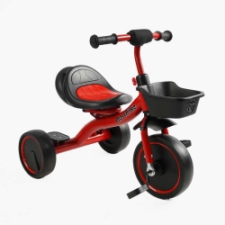 Велосипед 3-х колісний BS-44105 "Best Trike" колеса EVA переднє 10", заднє 8", сталева рама, УКР.ОЗВУЧУВАННЯ, світло, кошик, в коробці