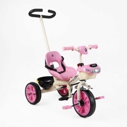 Велосипед 3-х колісний BS-70225 "Best Trike" колеса EVA переднє 10", заднє 8", сталева рама, УКР. ОЗВУЧУВАННЯ, батьківська ручка, в коробці