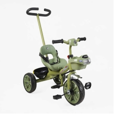Велосипед 3-х колісний BS-70240 "Best Trike" колеса EVA переднє 10", заднє 8", сталева рама, УКР. ОЗВУЧУВАННЯ, батьківська ручка, в коробці
