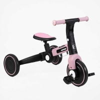 Велосипед 3-х колісний BS-11402 "Best Trike" колеса EVA переднє 8", заднє 6", нейлонова рама, трансформується у велобіг, підсвічування, в коробці