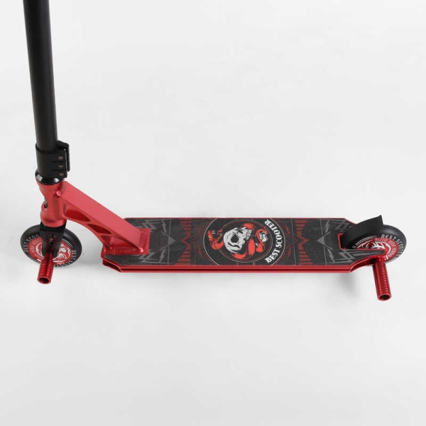 Самокат трюковий 46409 Best Scooter (4) HIC-система, ПЕГИ, алюмінієвий диск та дека, АНОДОВАНЕ ФАРБУВАННЯ, колеса PU, d = 110мм, ширина керма - 60 см