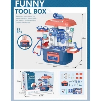 Набір лікаря 628 A 22 (36/2) "Funny medical box", 33 елементи,  у коробці