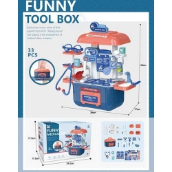 Набір лікаря 628 A 22 (36/2) "Funny medical box", 33 елементи,  у коробці