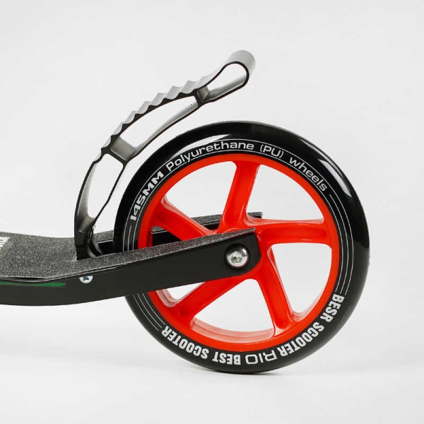 Самокат двоколісний "Best Scooter" R - 88505 (4) колеса PU 145мм, передній амортизатор, алюмінієве гальмо, в коробці