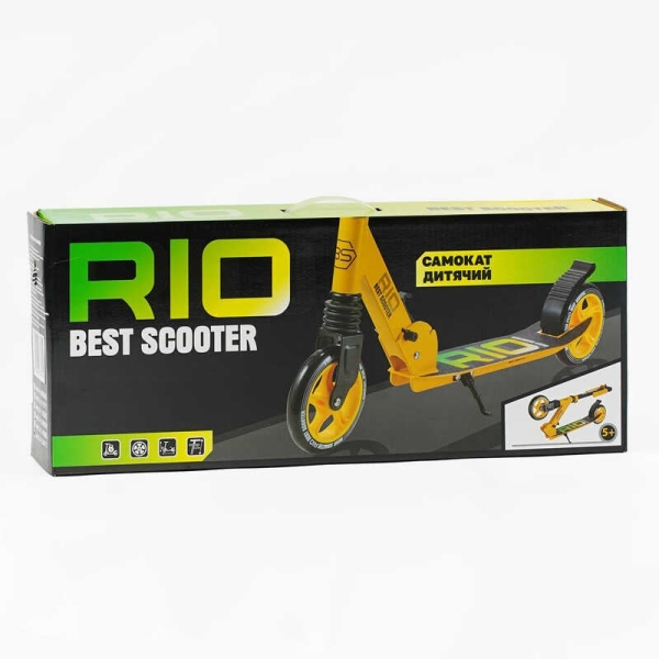 Самокат двухколесный "Best Scooter" R - 23617 (4) колеса PU 145мм, передний амортизатор, алюминиевый тормоз, в коробке