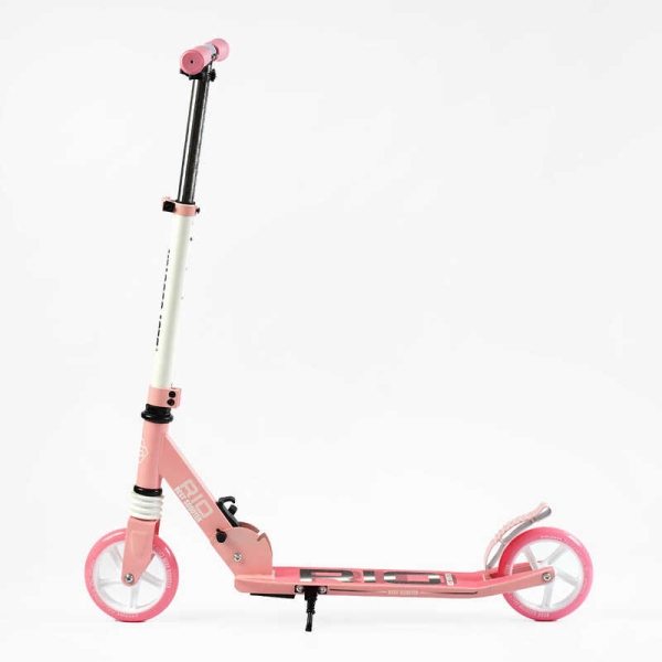 Самокат двухколесный "Best Scooter" R - 23617 (4) колеса PU 145мм, передний амортизатор, алюминиевый тормоз, в коробке