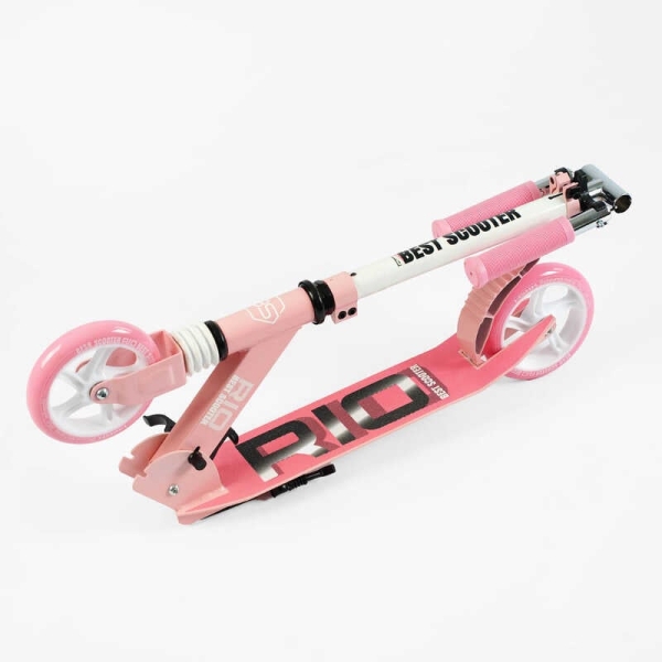 Самокат двухколесный "Best Scooter" R - 23617 (4) колеса PU 145мм, передний амортизатор, алюминиевый тормоз, в коробке