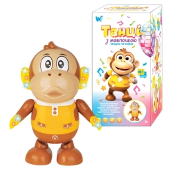 Мавпочка 89921 (36) WToys, Українське озвучення, підсвічування, пісня, рухає руками і ногами, в коробці