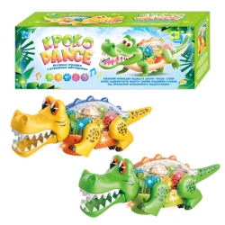 Крокодил 36195 (36) WToys, 2 кольори, Українське озвучення, рухливі шестерні, рухається, пісня, підсвічування, в коробці