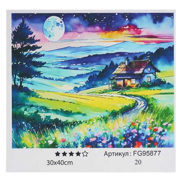 Картина за номерами FG 95877 (30) 4FUN Game Club, 30х40 см, в коробці