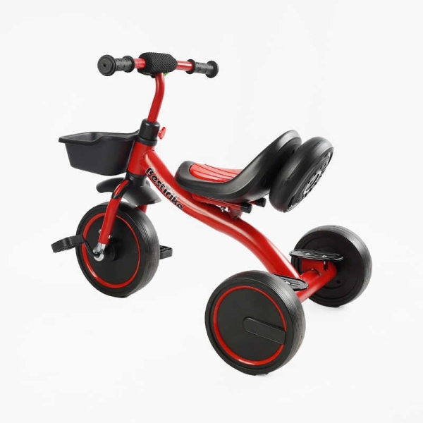 Велосипед 3-х колісний BS-44105 "Best Trike" колеса EVA переднє 10", заднє 8", сталева рама, УКР.ОЗВУЧУВАННЯ, світло, кошик, в коробці