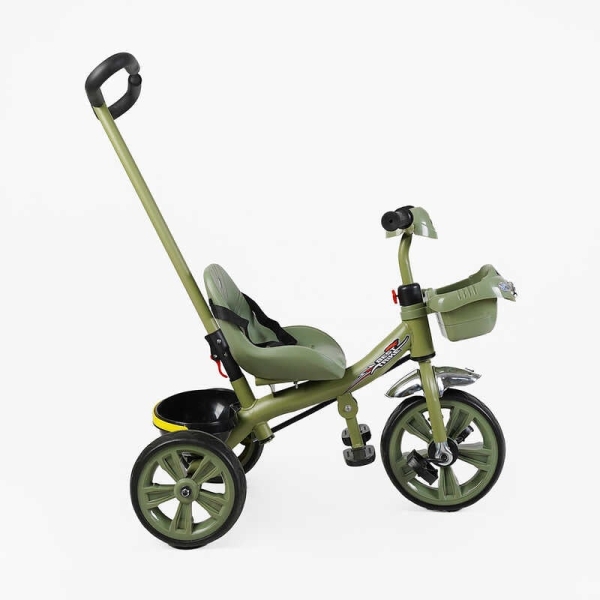 Велосипед 3-х колісний BS-70240 "Best Trike" колеса EVA переднє 10", заднє 8", сталева рама, УКР. ОЗВУЧУВАННЯ, батьківська ручка, в коробці