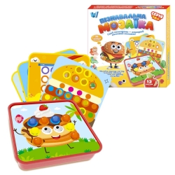 Пізнавальна мозаїка 32577 (60/2) WToys, 38 елементів, 12 карток із завданнями, в коробці