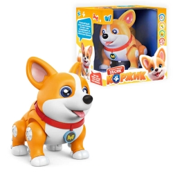 Інтерактивний песик "Коржик" 61327 (36/2) WToys, Українське озвучення, підсвічування, пісні, ходить, в коробці