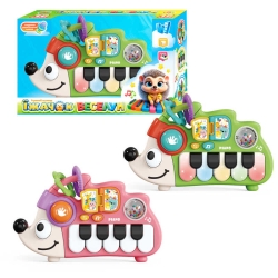 Піаніно "Їжачок веселун" 37746 (72) WToys, 2 кольори, Українське озвучення, 10 казок, 10 пісень, барабан, ноти, цифри, підсвічування, брязкальце, прорізувач, в коробці