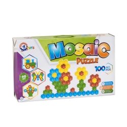 Мозаїка-пазли "Бджілка" 1035 (4) "Technok Toys", 100 елементів, розмір деталі - 6см, в коробці