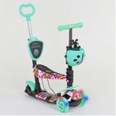 Самокат 5в1 43702 Best Scooter, АБСТРАКЦІЯ, PU колеса, ПІДСВІТКА КОЛІС, в коробці