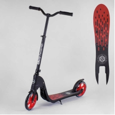 Самокат двоколісний 18424 "Best Scooter" (2) колір ЧЕРВОНИЙ, колеса PU - 20 см, широкий велосипедне кермо, новий зажим керма, в коробці