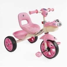 Велосипед 3-х колісний BS-60725 "Best Trike" колеса EVA переднє 10", заднє 8", сталева рама, УКР. ОЗВУЧУВАННЯ, кошик, в коробці