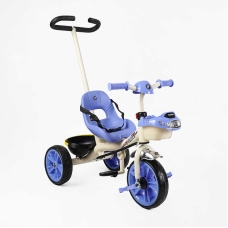 Велосипед 3-х колісний BS-70362 "Best Trike" колеса EVA переднє 10", заднє 8", сталева рама, УКР. ОЗВУЧУВАННЯ, батьківська ручка, в коробці