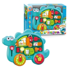 Бізіборд 72024 (36) "WToys", ОЗВУЧУВАННЯ УКРАЇНСЬКОЮ МОВОЮ, 15 казок, 15 пісень, 15 загадок, 15 скоромовок, звуки, підсвічування, пальчикові ігри, тріскачки, в коробці